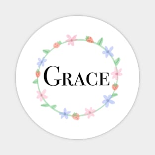 Grace name design Magnet